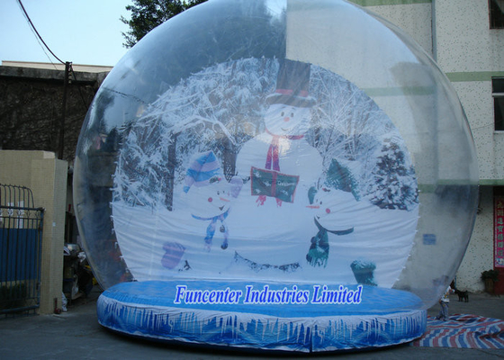 La decoración inflable de la Navidad del globo de la nieve, explota diseño elegante del globo de la nieve