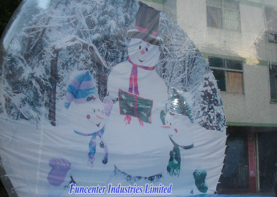La decoración inflable de la Navidad del globo de la nieve, explota diseño elegante del globo de la nieve