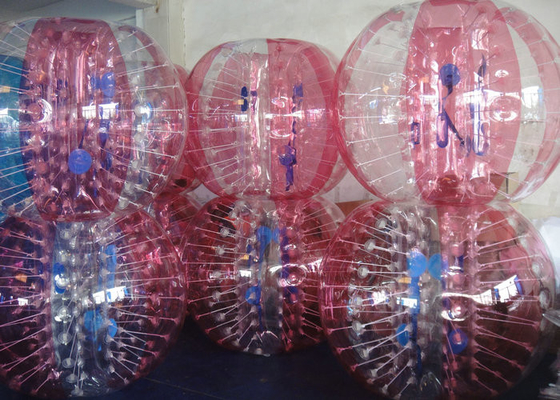 Balón de parachoques de la burbuja de la bola de fútbol inflable colorido de Zorbing para el juego al aire libre
