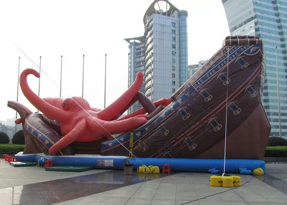 Lona durable inflable formada pulpo enorme AK-012 del PVC del parque de atracciones