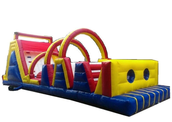 Lona segura del PVC de la carrera de obstáculos inflable gigante por encargo para los niños animosos