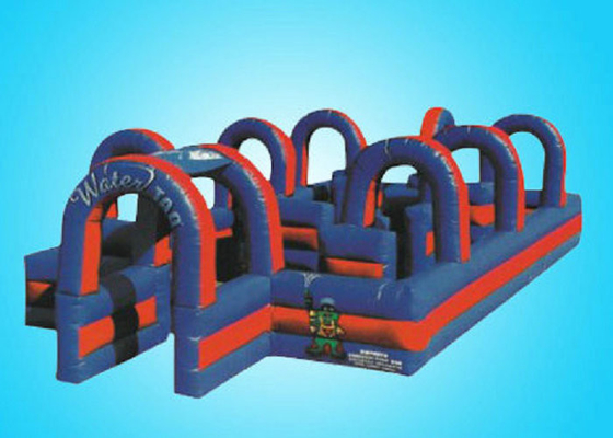 Laberinto inflable interactivo por encargo, costura cuádruple del laberinto de la casa de la despedida