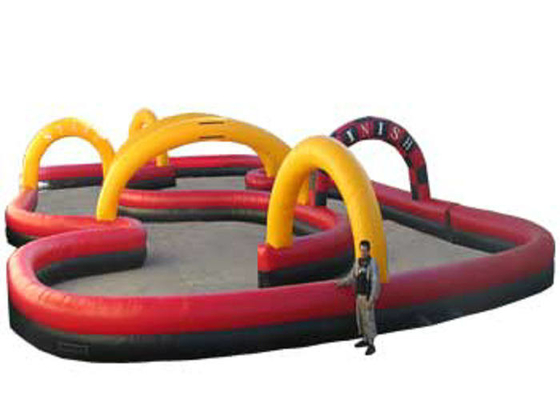 Los deportes inflables ignífugos juegan el circuito de carreras inflable del grueso de 0.55m m