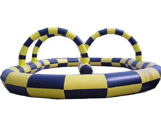 Los deportes inflables ignífugos juegan el circuito de carreras inflable del grueso de 0.55m m
