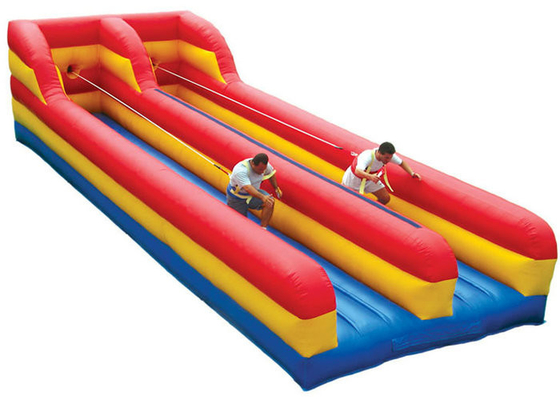 Resistencia de abrasión inflable del funcionamiento del amortiguador auxiliar de dos de los carriles juguetes de los deportes para los niños y los adultos