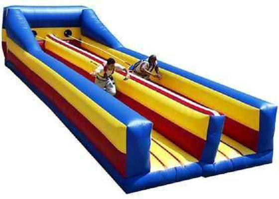 Resistencia de abrasión inflable del funcionamiento del amortiguador auxiliar de dos de los carriles juguetes de los deportes para los niños y los adultos