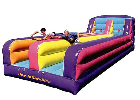 Resistencia de abrasión inflable del funcionamiento del amortiguador auxiliar de dos de los carriles juguetes de los deportes para los niños y los adultos