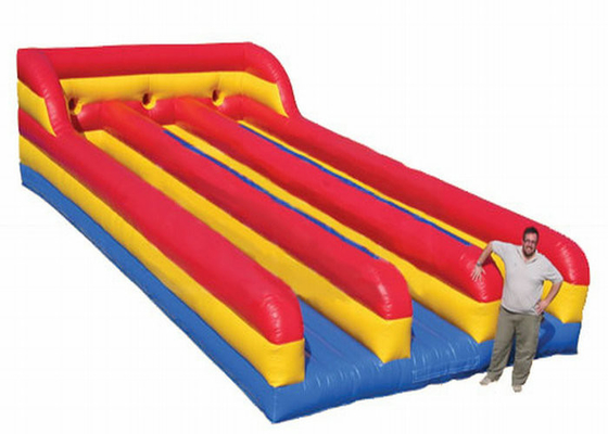 Resistencia de abrasión inflable del funcionamiento del amortiguador auxiliar de tres de los carriles juguetes de los deportes para los niños y los adultos