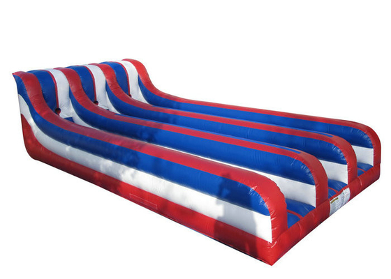 Resistencia de abrasión inflable del funcionamiento del amortiguador auxiliar de tres de los carriles juguetes de los deportes para los niños y los adultos