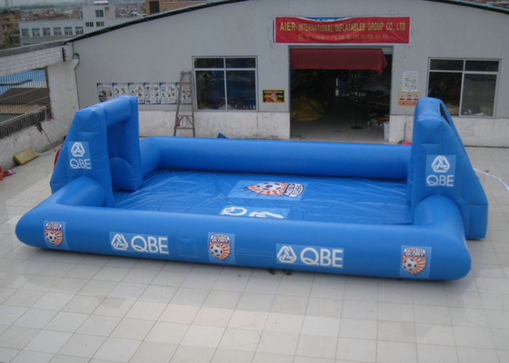 La resistencia de abrasión al aire libre inflable de los juguetes de los deportes interactivos explota el campo de fútbol
