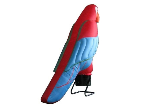 Bailarín inflable del viento del loro colorido, materiales promocionales inflables del artículo de los productos