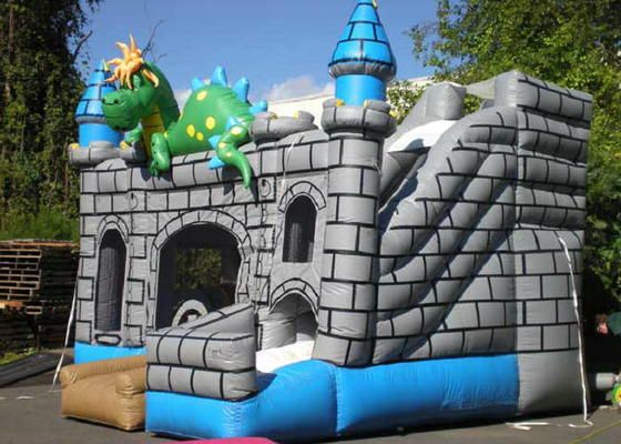 El salto animoso del diseño del dinosaurio se escuda curso de la vida largo del PVC del grueso de 0.55m m