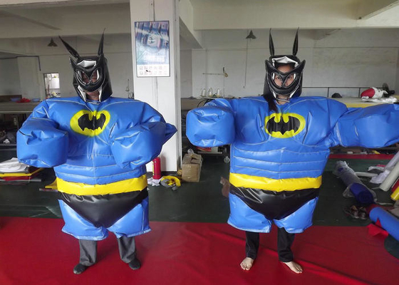 Rasgón del traje del luchador del sumo del aspecto de Batman resistente para los deportes al aire libre