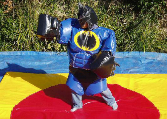 Superhombre que forma juegos interactivos modificados para requisitos particulares trajes de los adultos del color de la lucha de sumo