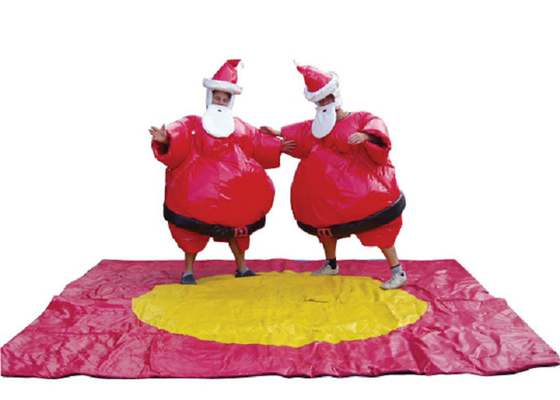 Los trajes del sumo de Papá Noel de la Navidad, explotan el traje del sumo para el juego de Navidad de los niños/de los adultos