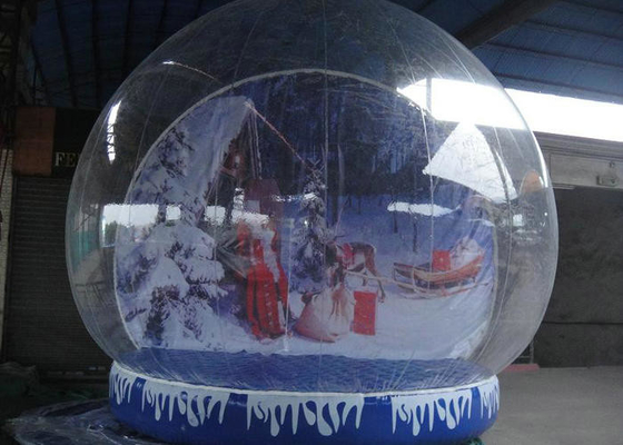 Base inflable formada redonda de la lona de Platón del globo de la nieve para la decoración constante