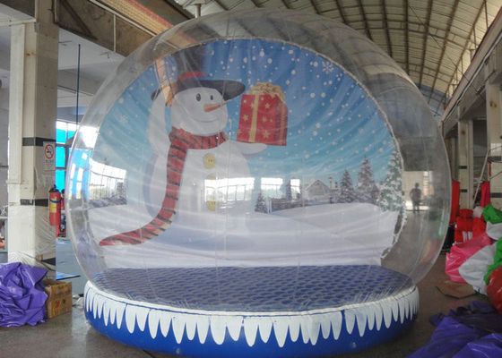 Globo inflable 3M - diámetro de la nieve del contexto de la Navidad de los 5m para la publicidad del día de fiesta