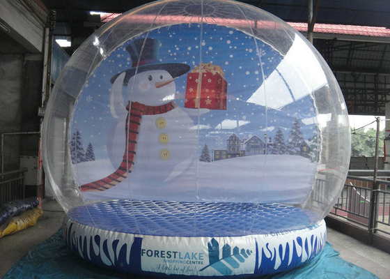 Globo inflable 3M - diámetro de la nieve del contexto de la Navidad de los 5m para la publicidad del día de fiesta