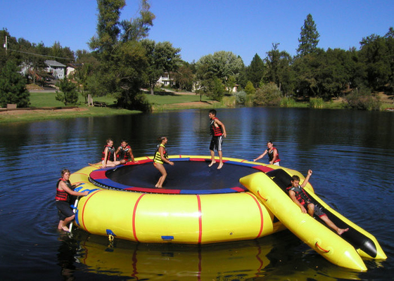 Trampolín inflable Eco del agua de la impresión de encargo amistoso para el parque del agua