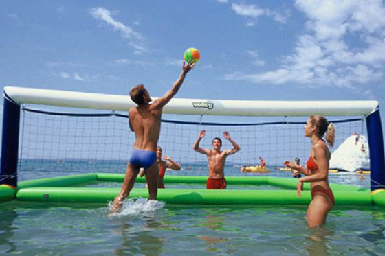 Dimensión inflable de la corte de voleibol de los deportes del patio el 12mx6m 2 años de garantía