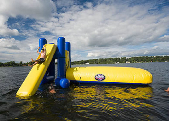 Juguetes inflables del lago alta safety, juguetes de la piscina de la diversión con gota inflable del agua