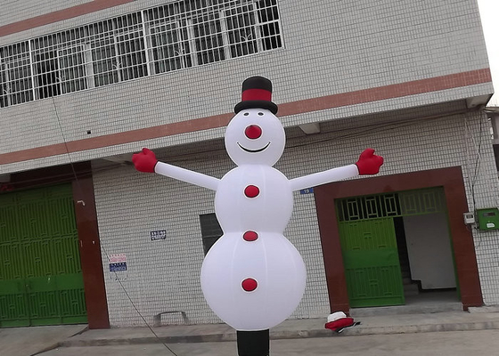 Tamaño modificado para requisitos particulares decoraciones inflables del día de fiesta del aspecto del muñeco de nieve para la promoción