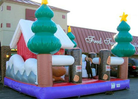 Caja fuerte inflable de las decoraciones del día de fiesta del parque de atracciones bastante para la Navidad