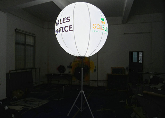 El color blanco enciende para arriba los globos, diámetro inflable de la decoración el 1.5m de la iluminación