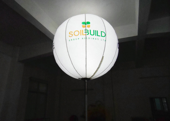 El color blanco enciende para arriba los globos, diámetro inflable de la decoración el 1.5m de la iluminación