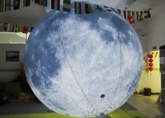 Bolas inflables del modelo LED de la tierra, globos del helio del PVC de 0.2m m con las luces LED