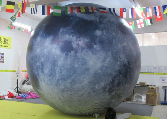 Bolas inflables del modelo LED de la tierra, globos del helio del PVC de 0.2m m con las luces LED