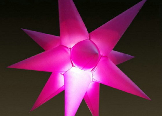 1m - estrella inflable del diámetro LED de los 2m, alta definición de la decoración inflable de la etapa