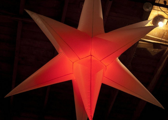 1m - estrella inflable del diámetro LED de los 2m, alta definición de la decoración inflable de la etapa