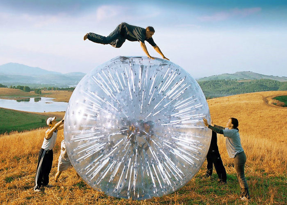 Eco grande amistoso explota la bola de la burbuja, alta transparencia de la bola inflable del hámster