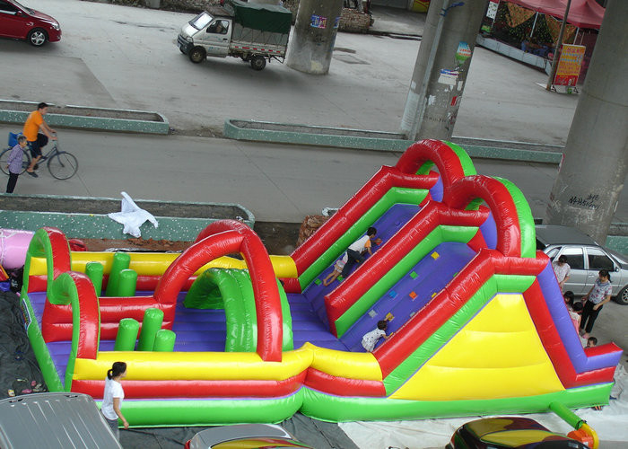 CE modificado para requisitos particulares OEM inflable impreso colorido EN71 del parque de atracciones aprobado