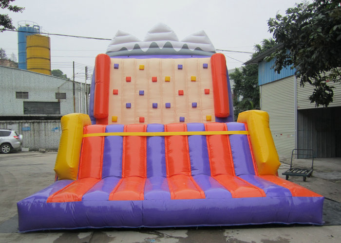 La pared que sube inflable de la resistencia de rasgón, explota la pared de la escalada para las actividades de escuela