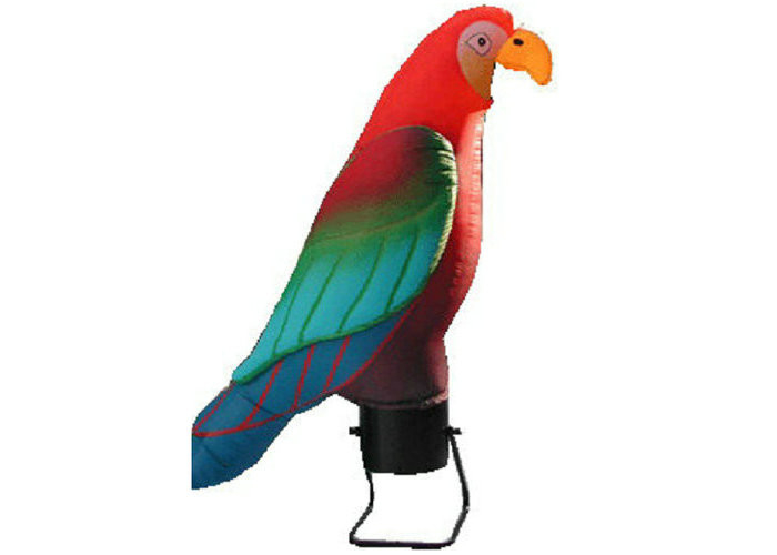 Bailarín inflable del viento del loro colorido, materiales promocionales inflables del artículo de los productos