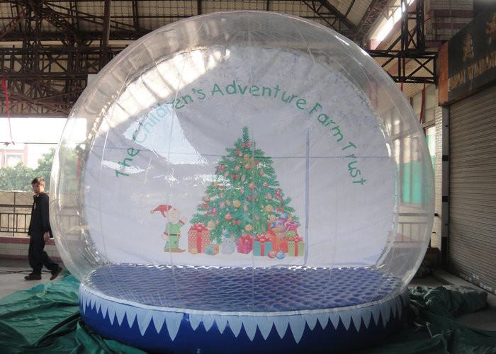 Transparencia inflable modificada para requisitos particulares del globo al aire libre de la nieve alta para la decoración