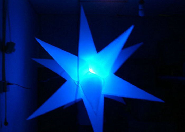 1m - estrella inflable del diámetro LED de los 2m, alta definición de la decoración inflable de la etapa