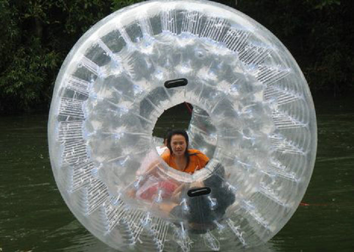 La bola clara del hámster de la piscina del PVC modificó tecnología soldada con autógena impresa color del aire para requisitos particulares caliente